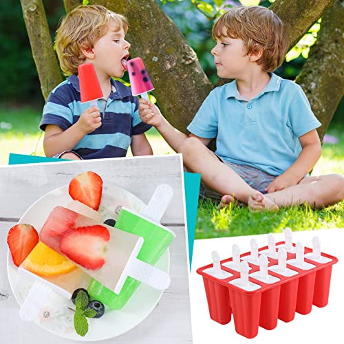 Kulenand SILICONE ICE POP MOLDS Bpa Free Popsicle Mold Reusable Easy Release Ice Pop Maker,Homemade Popsicle Mould thumb #2
