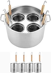 Pentola Cuocipasta In Acciaio Inox Senza Nickel - Con Coperchio Forato E Presine, 20 Cm, Per Induzione - Foto 3