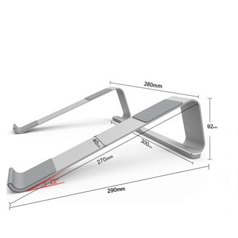 uchwyt na laptopa, ergonomiczny aluminiowy uchwyt na laptopa, wentylowany uchwyt na laptopa do biurka, kompatybilny z wszystkimi laptopami
