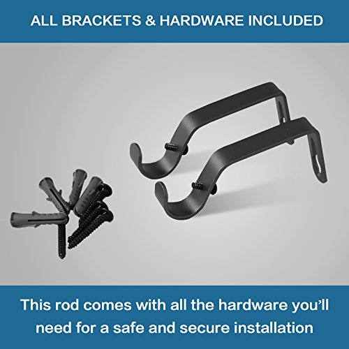 image for H.VERSAILTEX Window Curtain Rods for Windows 28 to 48 Inches Adjustabl