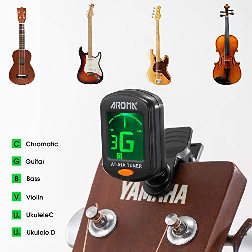 Guitar Accessories Set 9 Pieces Guitar Tool Kit Including Guitar Capo, Tuner, String Winder, Guitar Picks, Guitar Bones Pick Holder For Acoustic Electric Guitar Player #TOP2