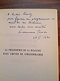 philosophie de la religion catholique  La philosophie de la religion dans l\'œuvre de Schleiermacher