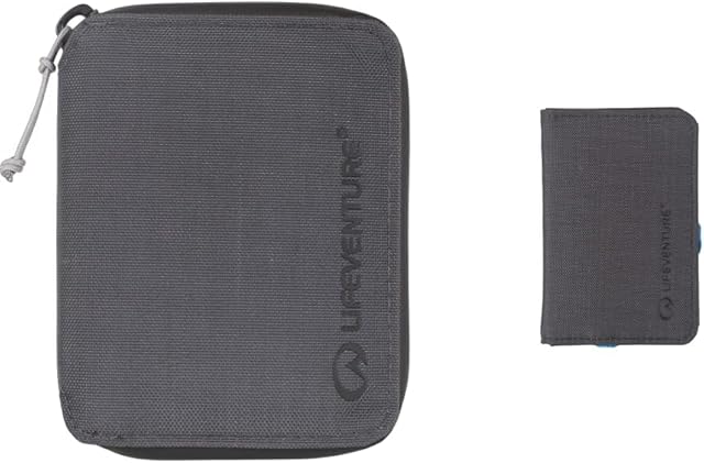 Lifeventure RFiD Protected Zip Bifold Wallet  Slim Wallet for Travel, Eco-Friendly, Recyclable Material