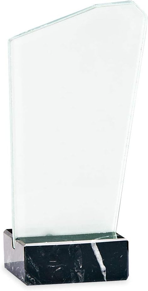 Trofeo de metacrilato personalizado con base de mármol de 19 cm