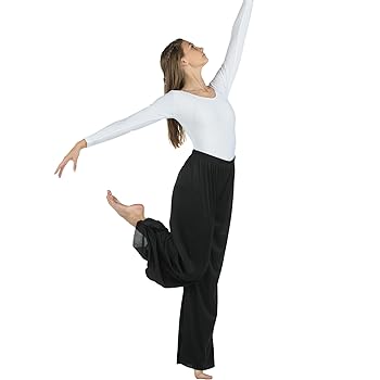Amazon.com: Danzcue Adult Pull-on Unisex Dance Pant, Black