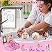 Kids Makeup Kit for Girl - 2 In 1 Kids Washable Makeup Toys & Nail Art Kits with Nail Dryer and Cosmetic Case, Princess Dress Up Set for Girls, Real Girls Makeup Set for Ideal Gifts Toys for 3-12 Year