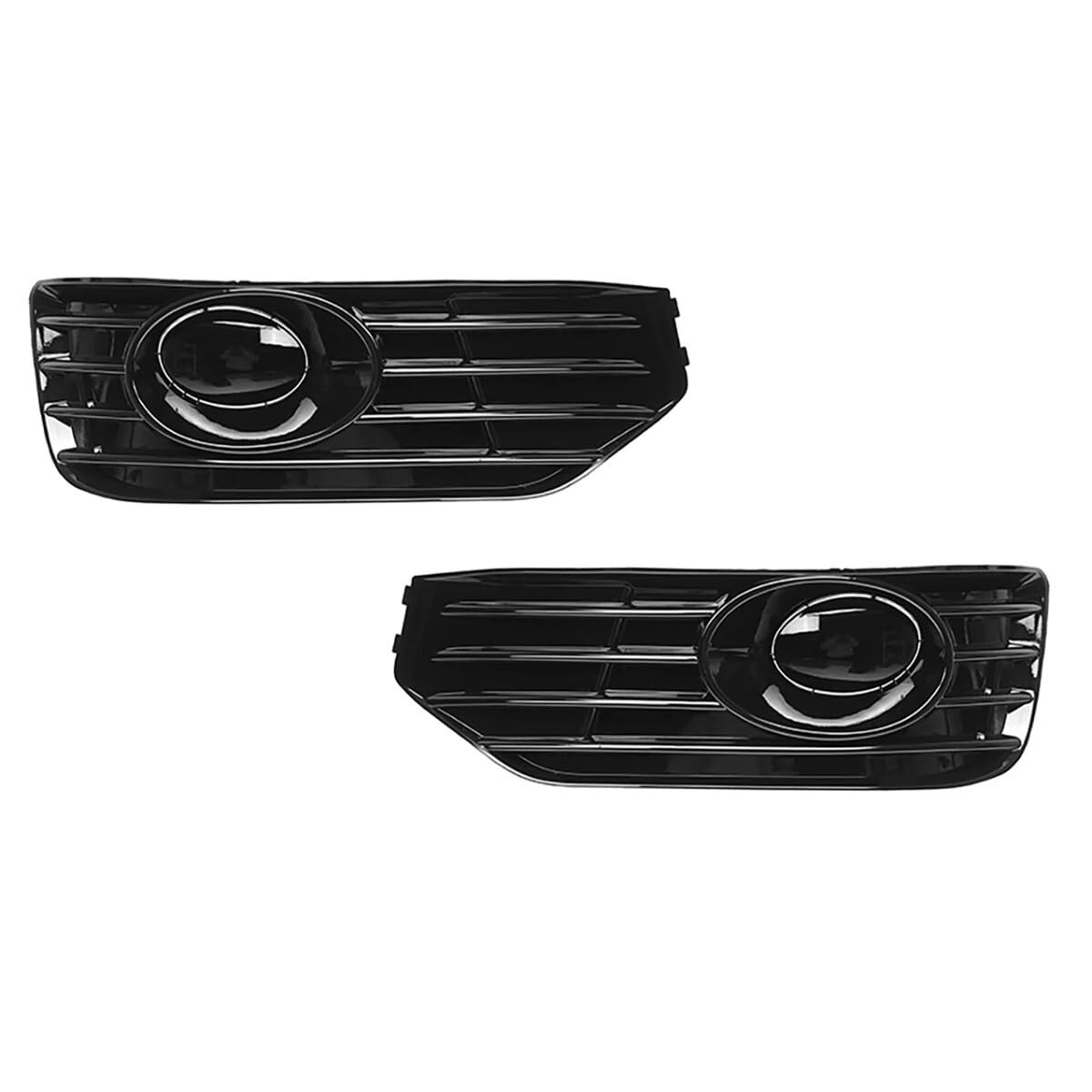 Błyszczący czarny 2x kratka przedniego światła przeciwmgielnego samochodu Grill Transporter, dla VW, dla T5 SPORTLINE 2010-2015 kratka lampy przeciwmgielnej osłona grilla Przednie grille samoc