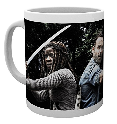 GB eye Ltd, Rick and Michionne-Taza, diseño de The Walking Dead, cerámica, Varios, 15 x 10 x 9 cm GB eye Ltd, Rick and Michionne-Taza, diseño de The Walking Dead, cerámica, Varios, 15 x 10 x 9 cm