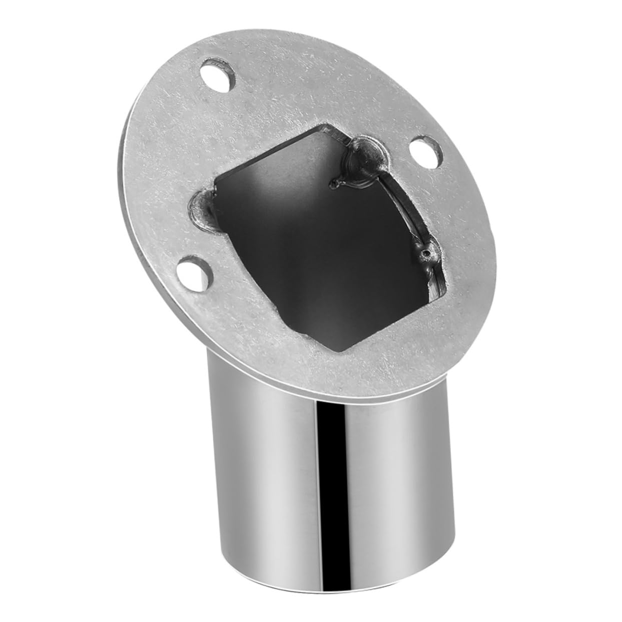 BUGUUYO Shower Rod Holder Corner Flange Support Bracket Closet Pole Socket for Versatile Bathroom Layout Rod End Support