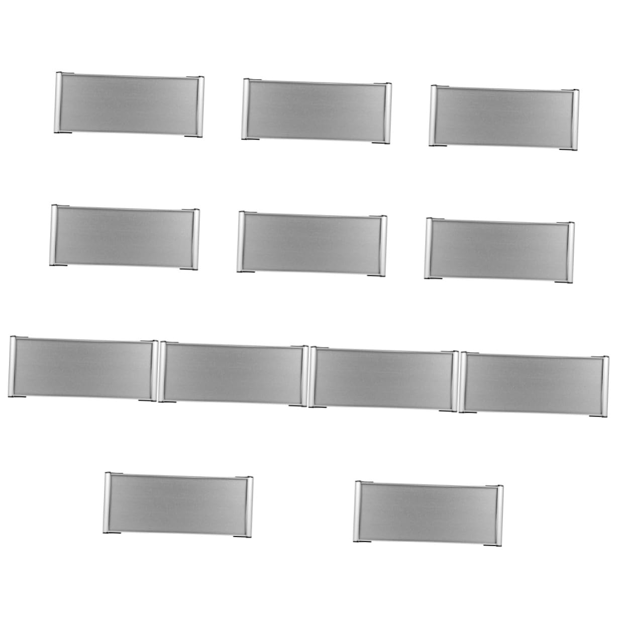 12piezas Placa De Nombre De Oficina Aleación De Letrero Para Puerta Señalización Personalizable Para Oficina y