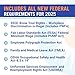 2025 Texas Labor Law Poster- State, Federal, OSHA Compliant- Workplace Required Posting for Employees- English Employment Poster- UV Laminated Waterproof- 26” x 39.5”- English, 5-Pack
