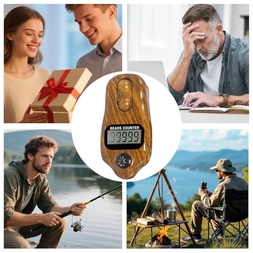 Fyrdyn Bead Counter - Adjustable Electronic Counter - Clicker Electrical Counting Digital Device for Relaxation Stress Relief Yoga Meditation Outdoors Men Women Prayer - Image 5