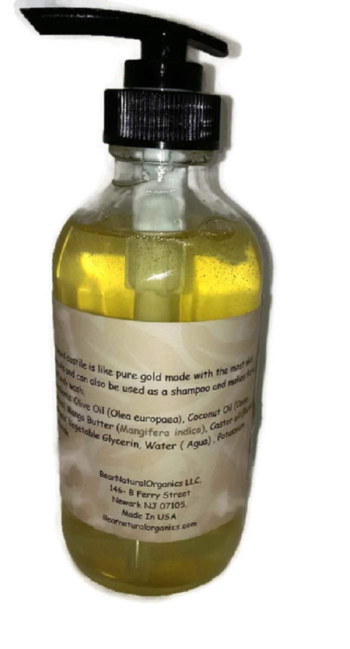 Organic Liquid Castile Soap | Hand Wash | Body Wash Lavender Scented 8 Ounce