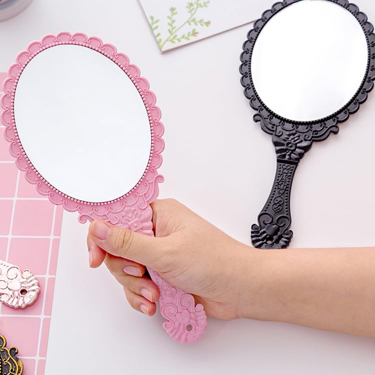 Espejo de Maquillaje Ovalado Retro AKOAK Portátil miniatura 6