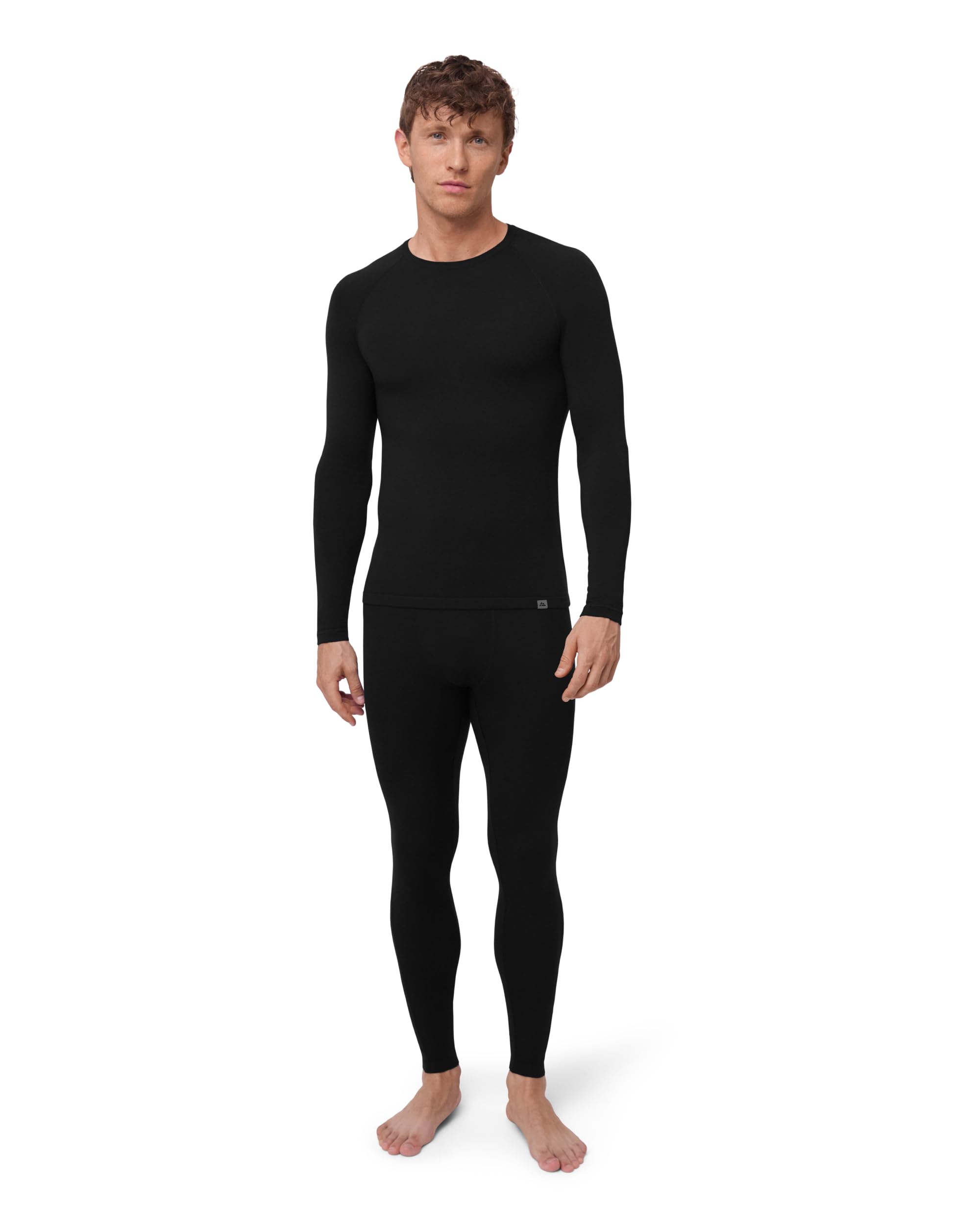 DANISH ENDURANCE Completo Termico Lana Merino, Intimo Inverno Uomo | Set termico in lana merino, traspirante e termoregolante con cuciture piatte, per sci, trekking e casa