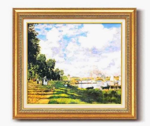 Amazon.co.jp: 名画 モネ名画額F10号 「アルジャントーユの停泊