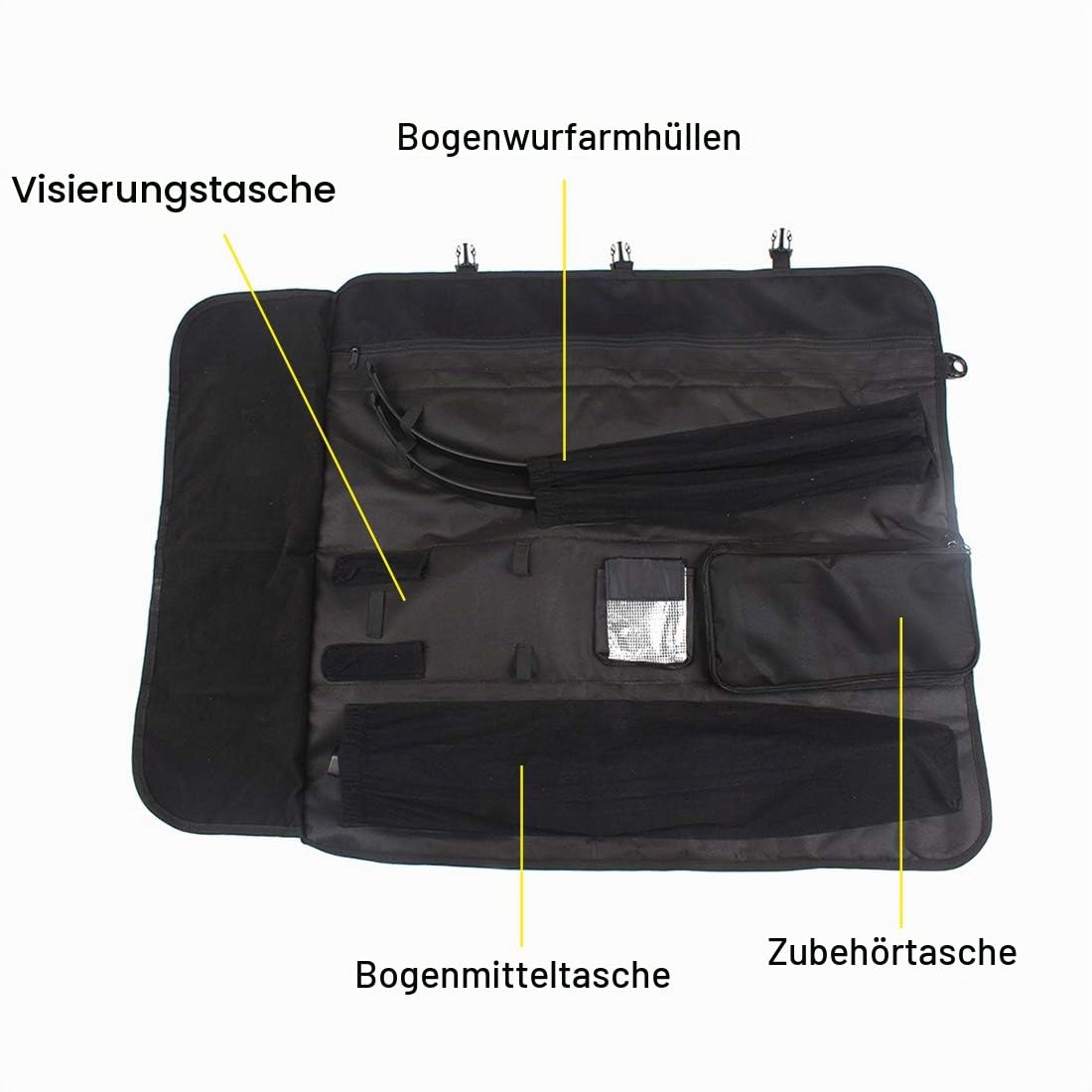 MAGARROW Archery Takedown Bogenkoffer Recurve Bogentasche mit verstellbarem Schultergurt