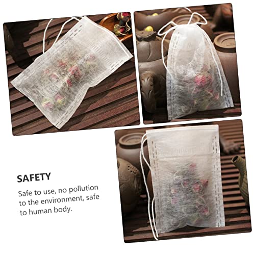 UPKOCH 300 Peças Bolsas Bolsas Cmxcm Folha De Fibra Sachê Infusor Descartável Saquinho De Chá Cm * C