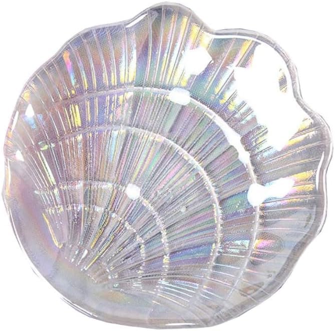 JJLFresheners Multicolor Plastic Seashell Soap Dish Jewelry Tray Organizer for Women Girls Fruit Bowl Decoration