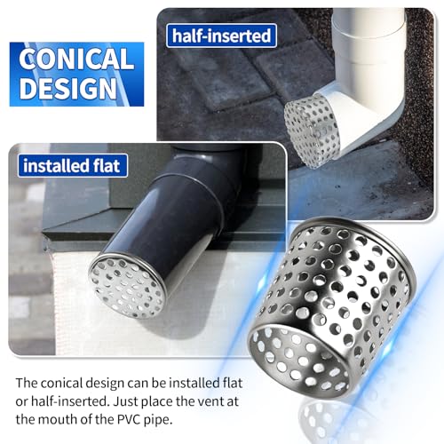 Cache-grille d'aération en maille de PVC contre les insectes et débris - 5