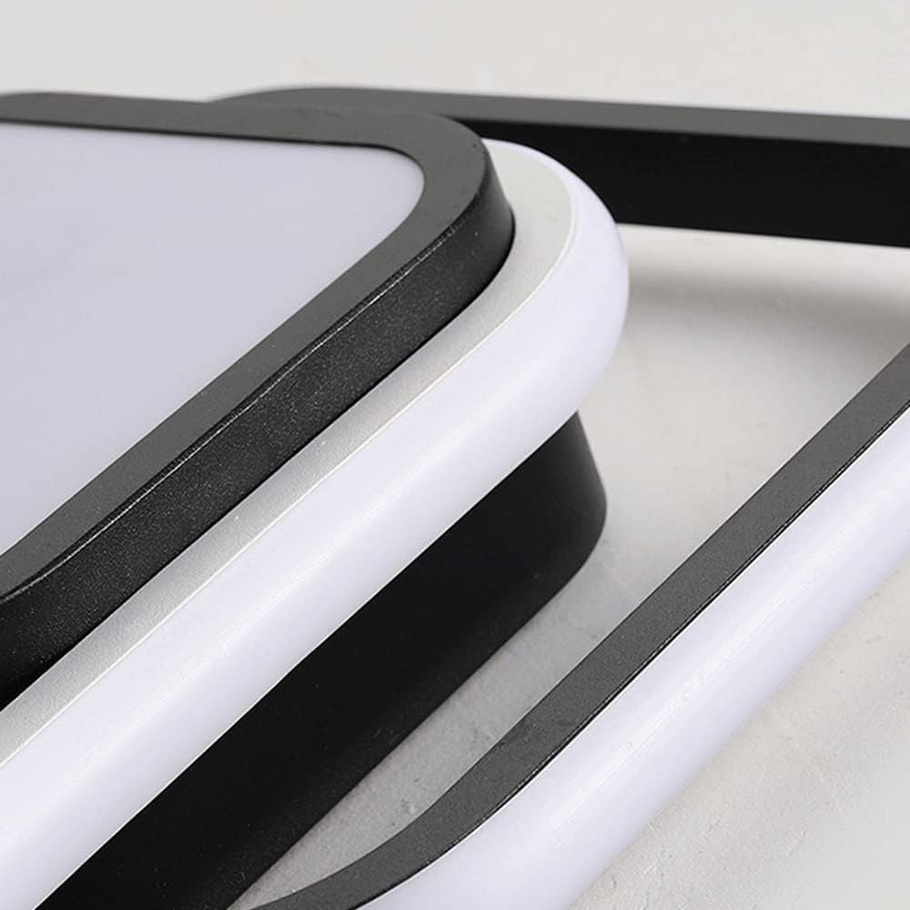 21W LED Flush Mount Ceiling Light, Modern White Light Ceiling Lamp, Acrylic Lamp Shade, Close to Ceiling Light Fixtures for Bedroom Balcony Cloakroom Entryway