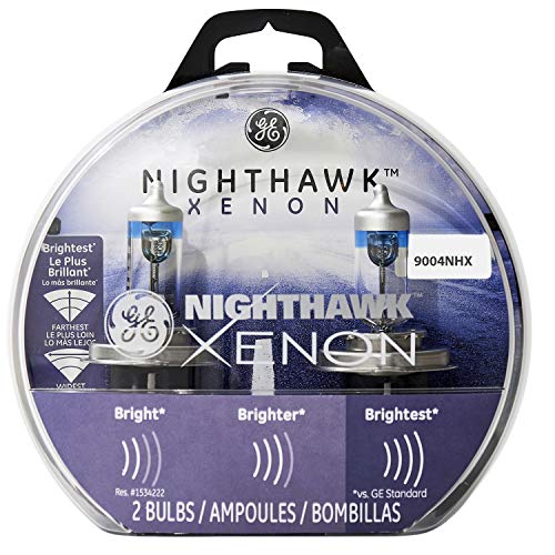 GE Lighting H4 NHX/BP2 Nighthawk Xenon Replacement Headlight Bulb, 2-Pack