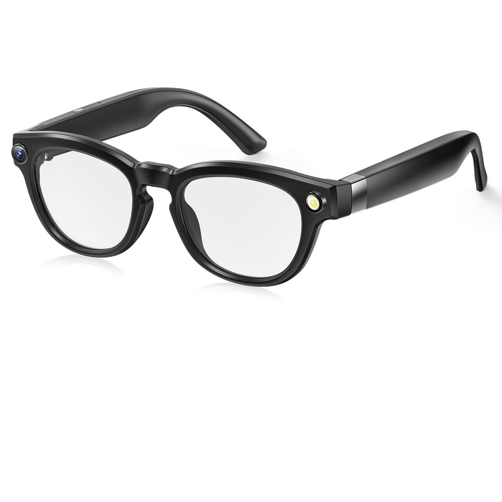 4K AI Smart Glasses with Camera Bluetooth Video Recording Sunglasses Real-Time Translation for Travel Photochromic UV Lenses ChatGPT