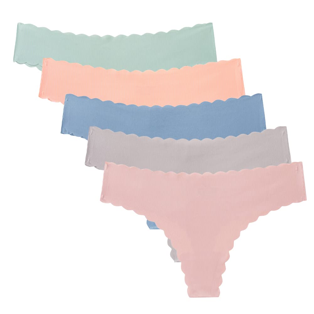 wetopkim Women's Seamless Thongs Panties Cotton Breathable Stretch T-Back Colour Briefs Underwear-picture-40