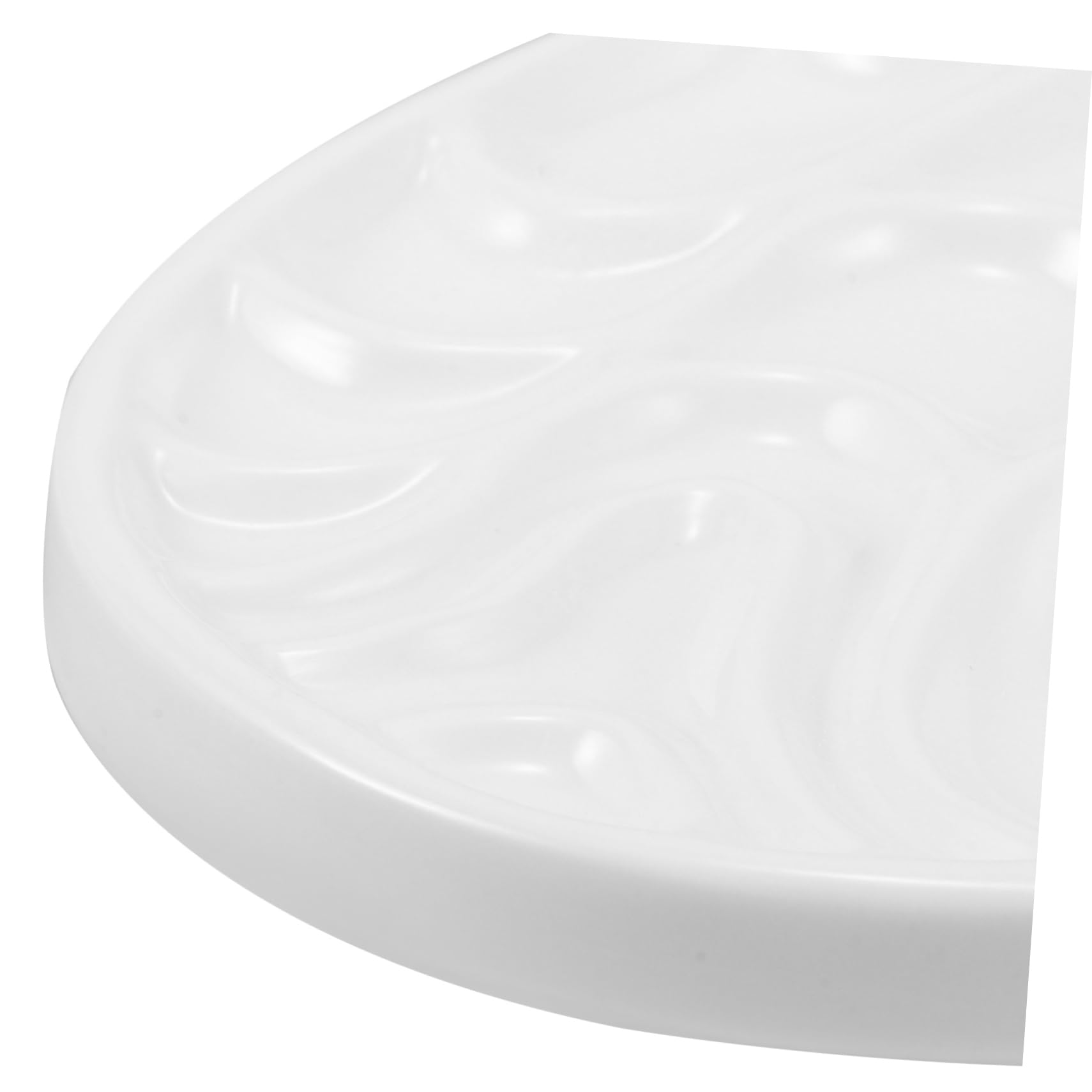 Palette Vague Peinture Céramique Aquarelle en Blanche