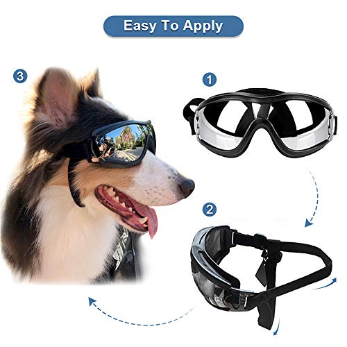 Yosoo Health Gear Dog Sunglasses, Stylish UV Protection Pet Goggles with Lightweight Frame, Pet Glasses Eye Wear… - Image 7