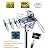 McDuory Outdoor 150 Miles Digital TV Antenna 360 Degree Rotation Amplified HDTV Antenna -Support 2 TVs-UHF/VHF/1080P/4K - Infrared Remote - 40 feet RG6 Cable and Mounting Pole Included