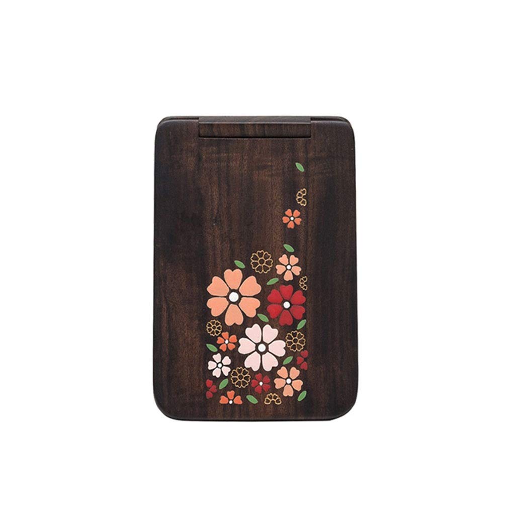 Specchio da Trucco Stile cinese in legno massello di trucco specchio portatile Pieghevole pieghevole specchio verticale piccolo specchio adatto Regali da donna Specchio Cosmetico
