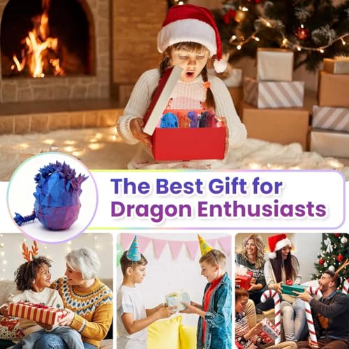 4 Pcs 3D Printed Dragon，3D Printed Dragon Eggs Fidget Dragon Eggs for Home Office Decor and Executive Desk Toys Stress Relief Kids and Adults - Image 7