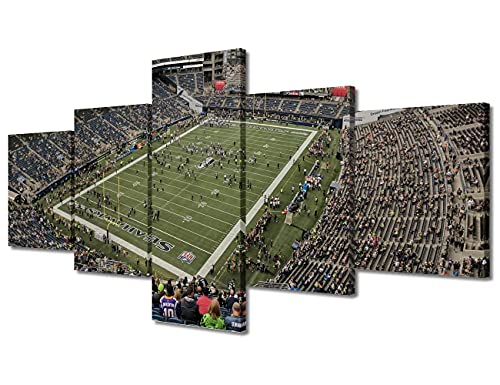 Seattle Soccer Wall Art, 5-Piece Canvas Prints, 50