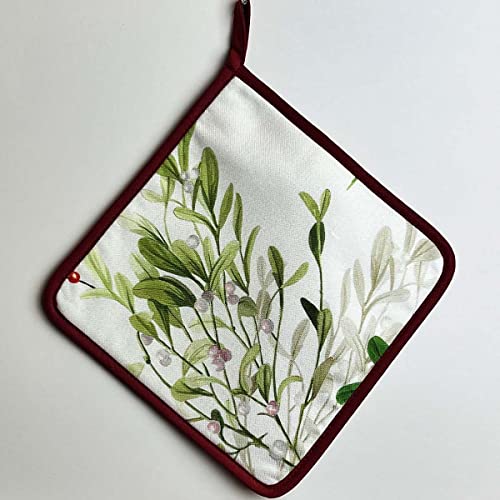 Manoplas de algodón navideño muérdago BOTTARO