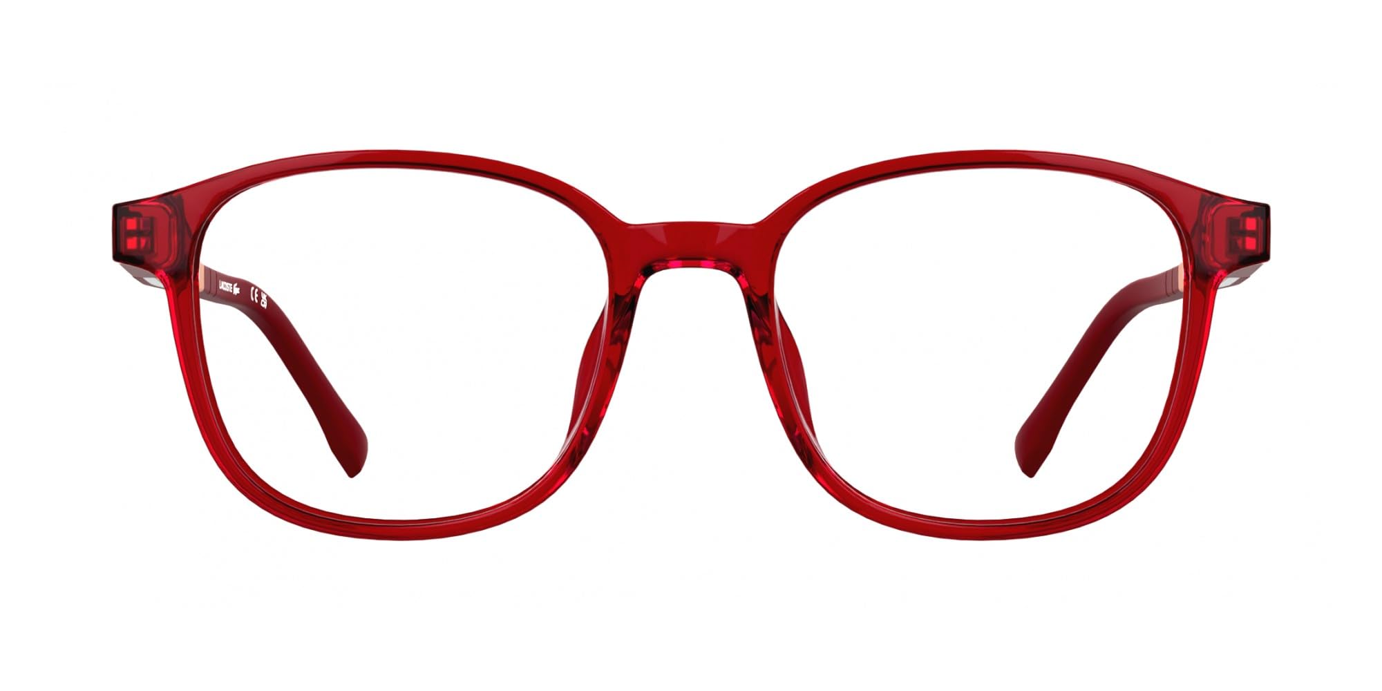 Lacoste L3667 615 PRZEZROCZYSTY CZERWONY 46/16/130 Ramka na okulary dla dzieci