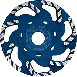 Bosch 1x EXPERT Concrete-diamantslijpkoppen (voor Beton, Beton, Ø 125 mm, Professional Accessoires Betonslijper)