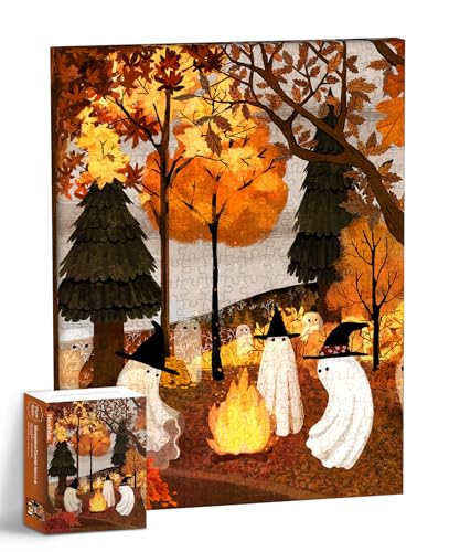 Puzzle Cuadro Antiestrés PieceRelax Autumn Bonfire de 366 Piezas