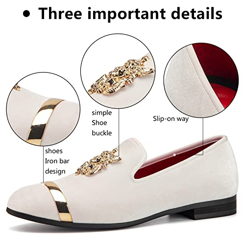 Image of Meijiana Men's Fashion Classic Microfiber PU Leather Loafers and Weeding Dress Shoes for Men