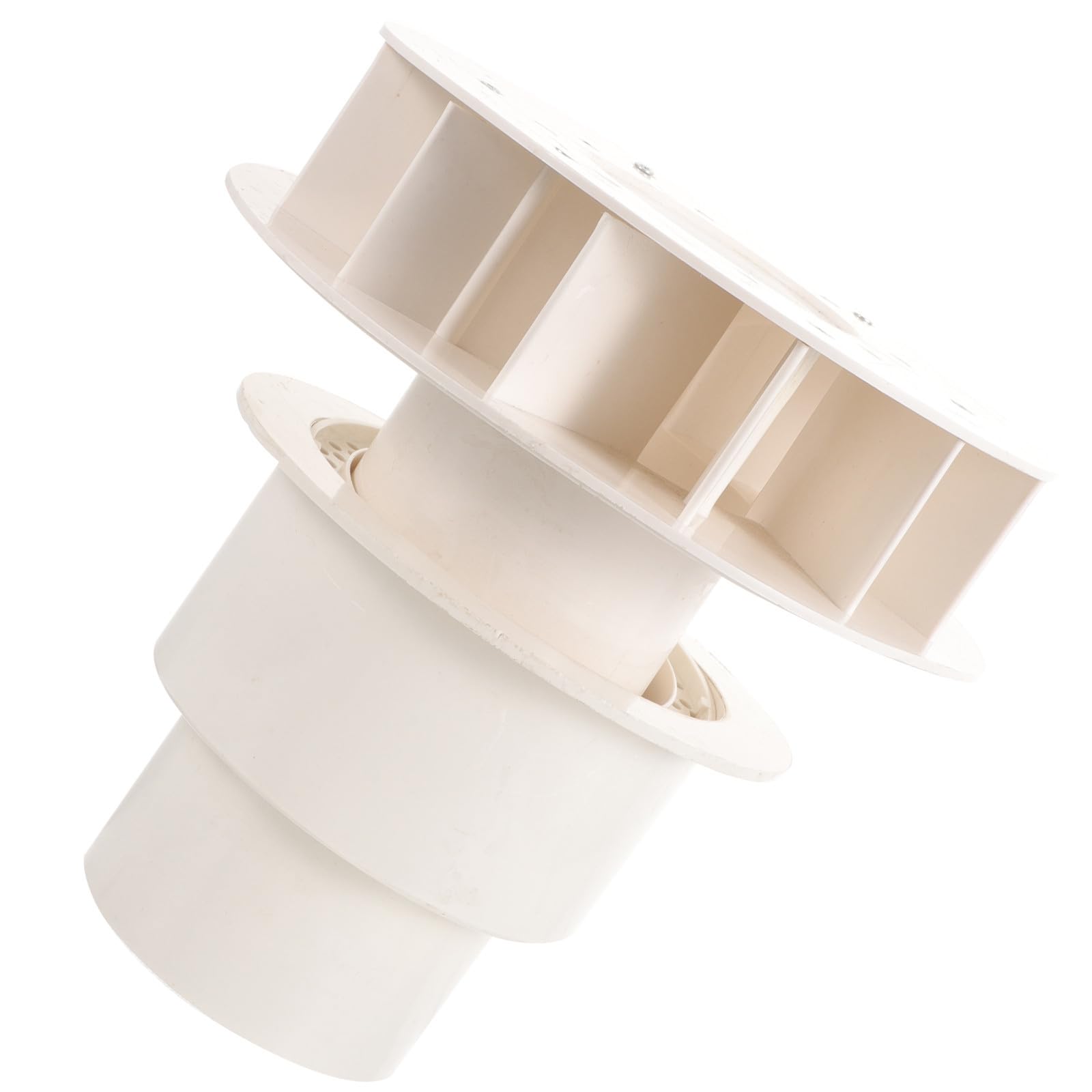 Sifone Piovana in PVC Bianco per Grondaie, Drenaggio Tetto