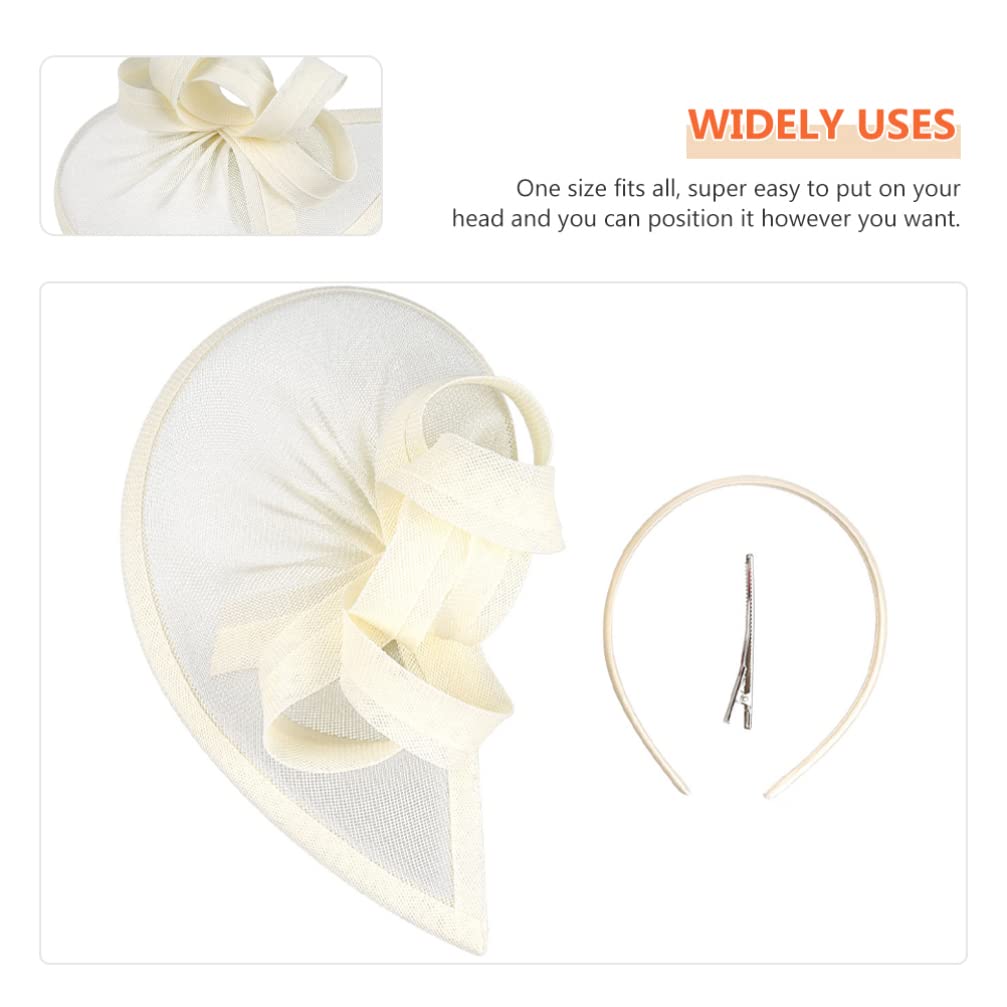 LALAFINA Eleganter Retro Fascinator Zylinderhut Damen Haarclip Leichtes Material Einheitsgröße Kopfschmuck Für Hochzeit Teeparty Cocktailveranstaltungen