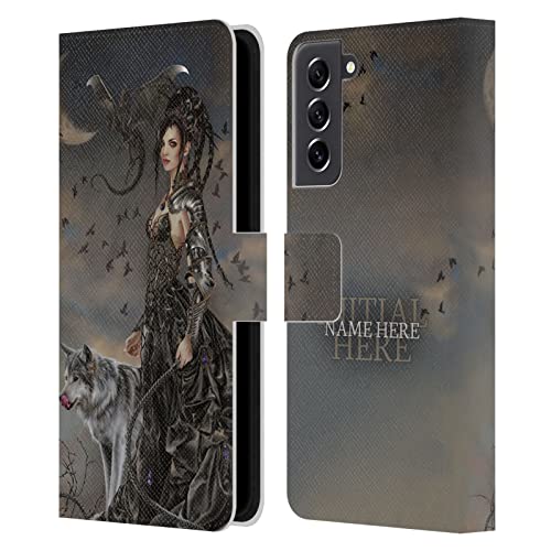 Étui portefeuille S21 FE 5G anti-choc design gothique avec loup