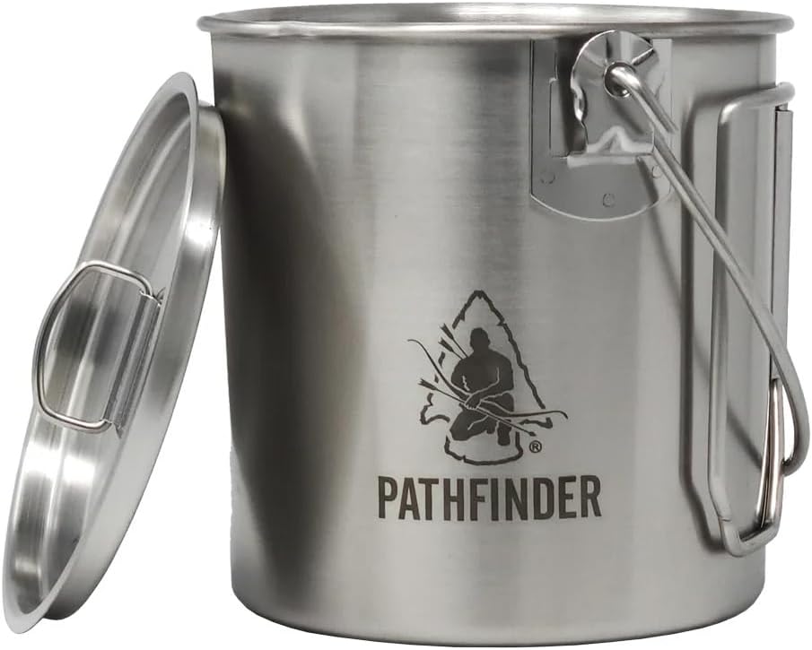 The Pathfinder School Stainless Steel Bush Pot and Lid Set (32 ounce) - Image 4