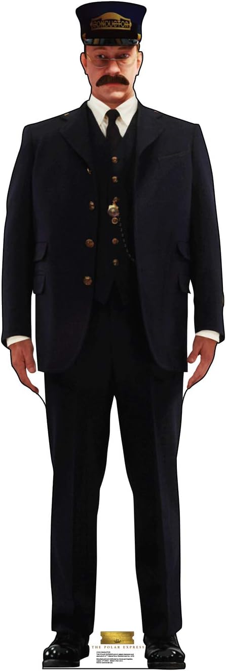 Cardboard People Conductor Life Size Cardboard Cutout Standup - The Polar Express (2004 Film)