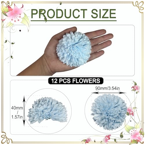 Fleurs artificielles flottantes bleu pour centres de table