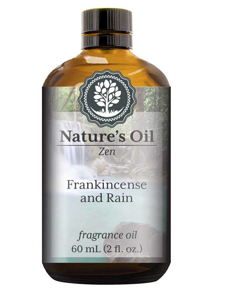 Frankincense and Rain Fragrance Oil (60ml) For Diffusers, Soap Making, Candles, Lotion, Home Scents, Linen Spray, Bath Bombs, Slime