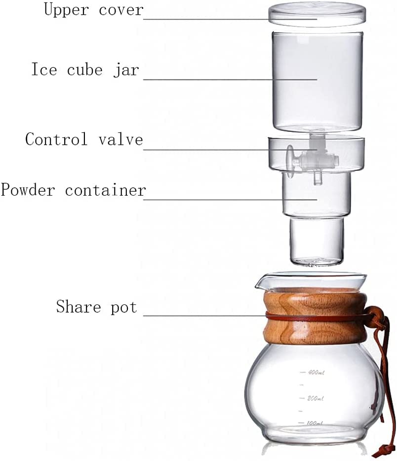 Cafetera Cold Brew de vidrio borosilicato 400 mL miniatura 5