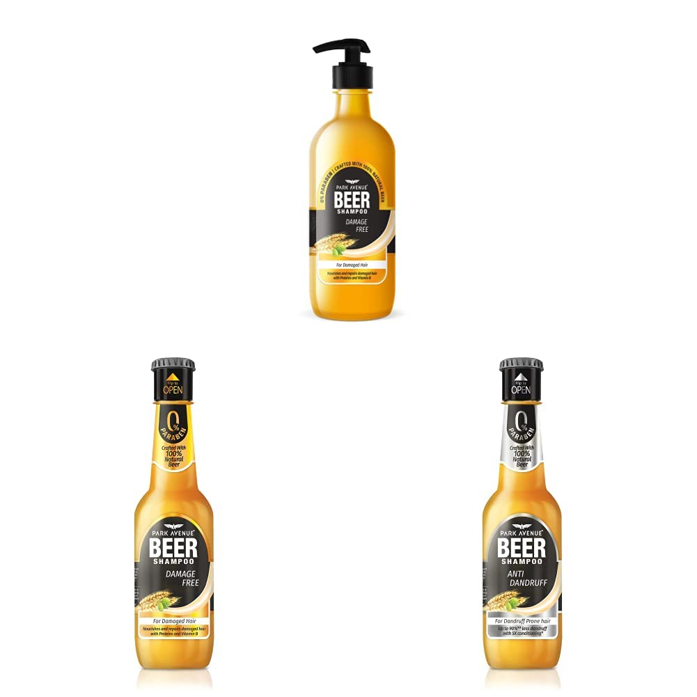 Buy Park Avenue Beer shampoo for Damage Free hair, 650ml & Park Avenue