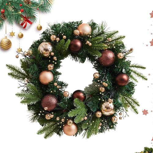 Couronne de porte de Noël durable pour éviter les décors fragiles