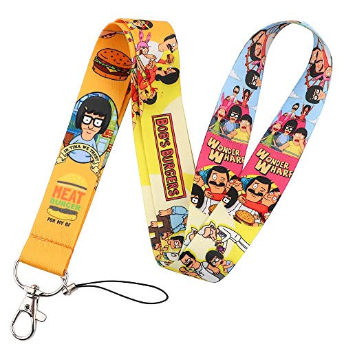 Lanière de cou Bob's Burgers pour sécuriser son téléphone en festival